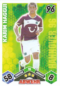 Karim Haggui Hannover 96 2010/11 Topps MA Bundesliga #96